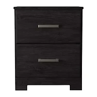 Signature Design by Ashley Belachime 2-Drawer Nightstand in Charcoal