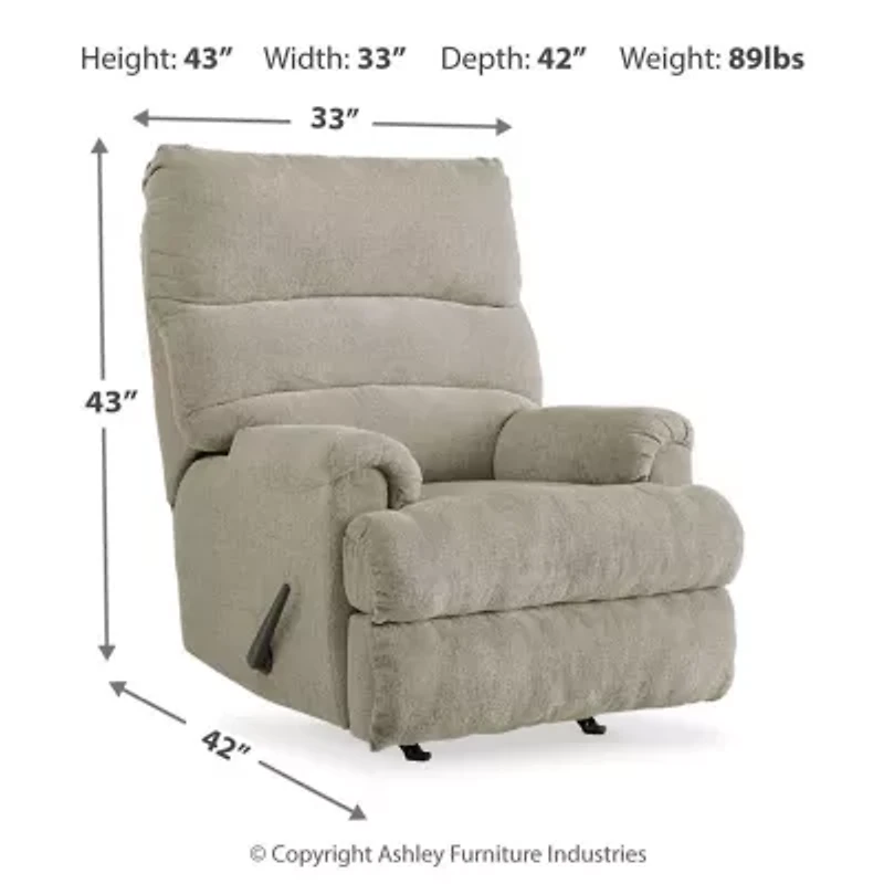 Signature Design by Ashley® Man Fort Pad-Arm Recliner