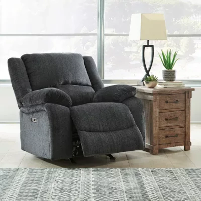 Signature Design by Ashley® Dryden Power Reclining Pad-Arm Recliner