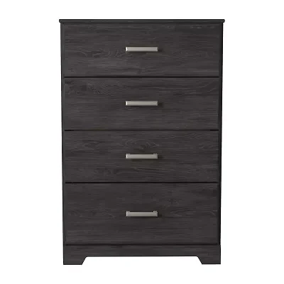 Signature Design by Ashley Belachime 4-Drawer Chest of Drawers in Charcoal