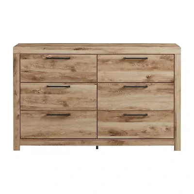 Signature Design by Ashley Hyanna 6-Drawer Dresser in Tan Brown