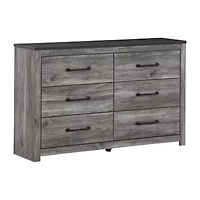 Signature Design by Ashley Bronyan 6-Drawer Dresser in Dark Gray