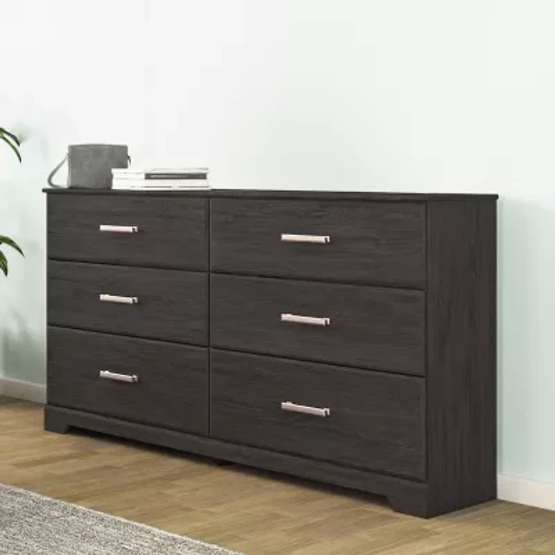 Signature Design by Ashley Belachime 6-Drawer Dresser in Charcoal