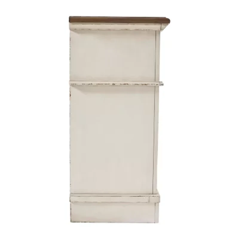 Signature Design by Ashley Realyn Youth 36" 6-Drawer Dresser in Chipped White