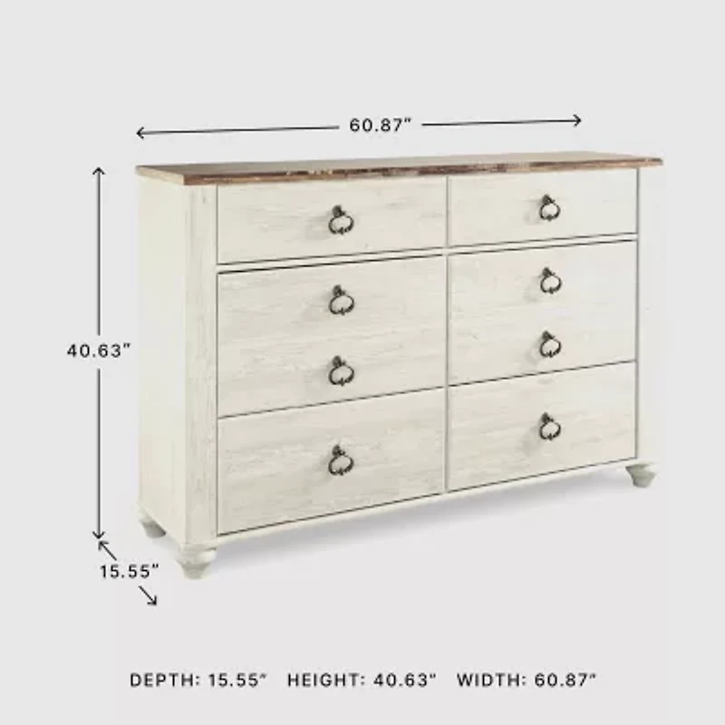 Signature Design by Ashley® Smithfield 6 Drawer Dresser