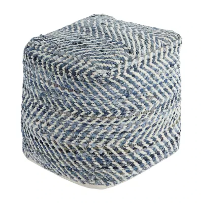 Signature Design by Ashley® Chevron Pouf Ottoman