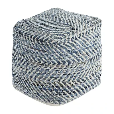 Signature Design by Ashley® Chevron Pouf Ottoman