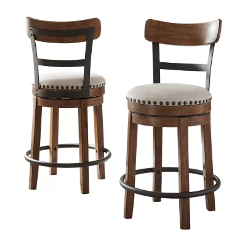 Signature Design by Ashley® Valebeck Counter Height Swivel Bar Stool