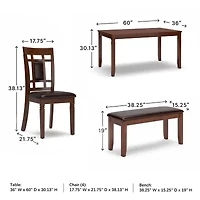 Signature Design by Ashley® Bennox 6-Piece Dining Set