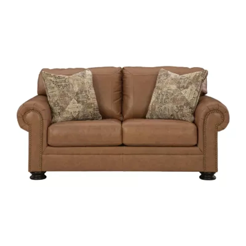 Signature Design By Ashley® Carianna Leather Loveseat