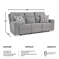Signature Design By Ashley® Biscoe Power Reclining Sofa