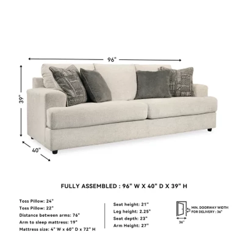 Signature Design by Ashley® Soletren Track-Arm Sleeper Sofa