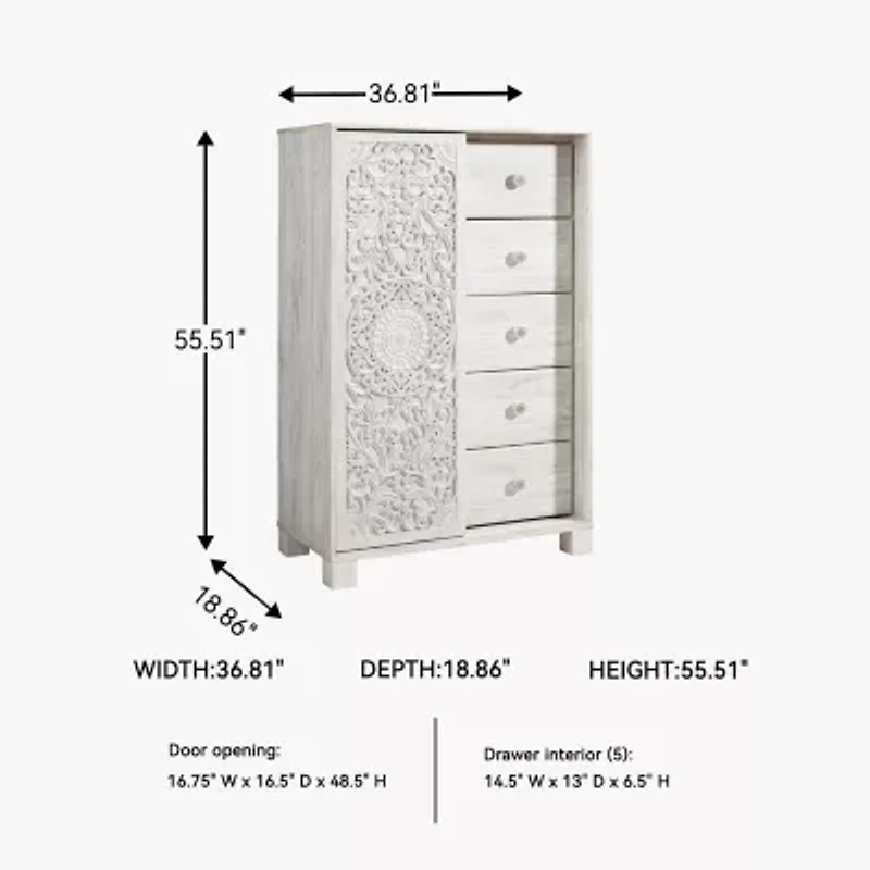 Signature Design by Ashley Paxberry 5 Drawer Dressing Chest