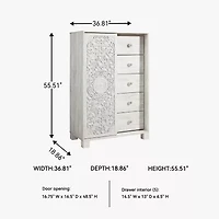 Signature Design by Ashley Paxberry 5 Drawer Dressing Chest