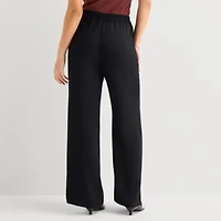 a.n.a Womens Straight Mid Rise Pull-On Pant
