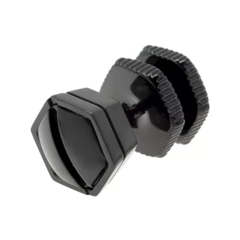 Mens Stainless Steel & Black IP Stud Earring