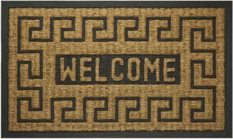 Achim Welcome Key Scroll Coir 18"X30" Doormat