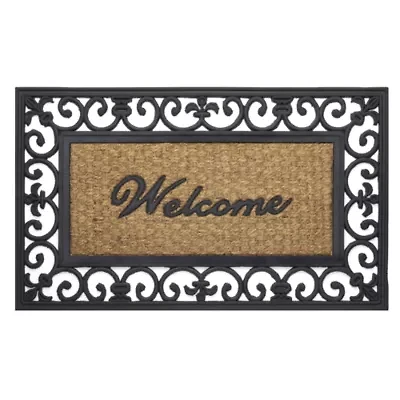Achim Fleur De Lis Coir 18"X30" Doormat
