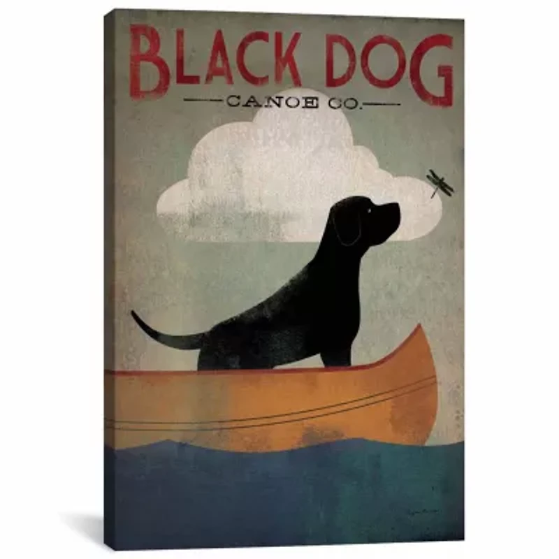 Icanvas Black Dog Canoe Co. I Canvas Art