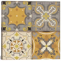 Icanvas Gray Glow Square 4 Up Canvas Art