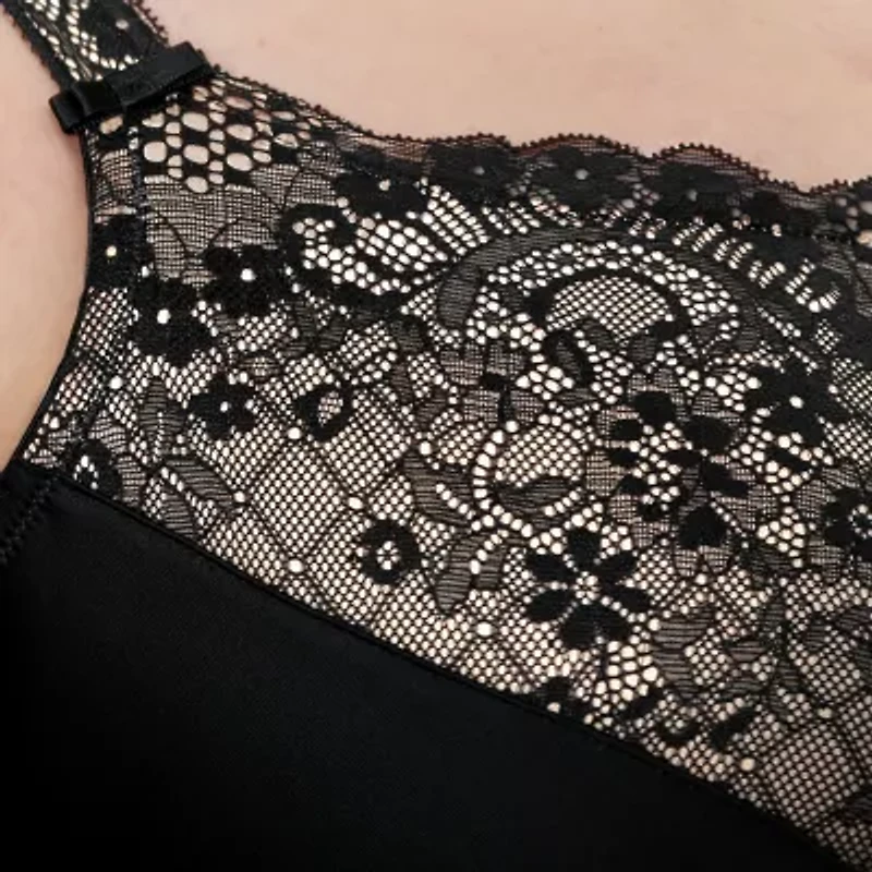 Curvy Couture Tulip Lace Push Up Bra-1017