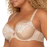 Curvy Couture Tulip Lace Push Up Bra-1017