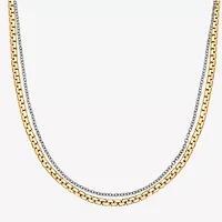 Mens Stainless Steel 22 Inch Link Chain Necklace