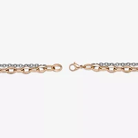 Mens Stainless Steel Inch Link Chain Necklace