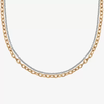 Mens Stainless Steel 22 Inch Link Chain Necklace