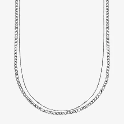 Mens Stainless Steel 22 Inch Wheat Chain Necklace