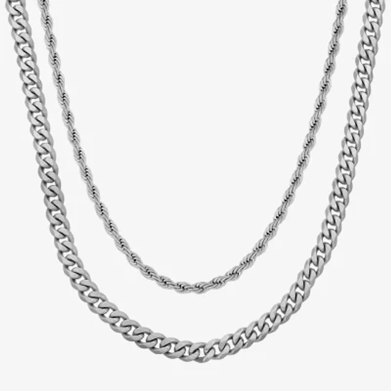 Mens 2-pc. Necklace Set