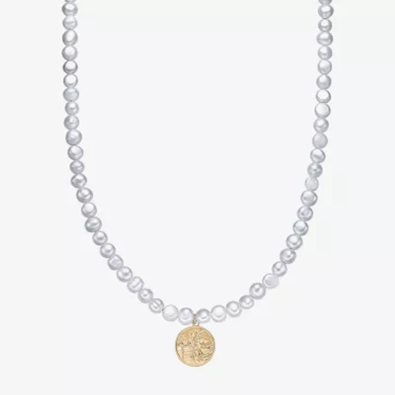 Mens Stainless Steel 24 Inch Bead Chain Necklace