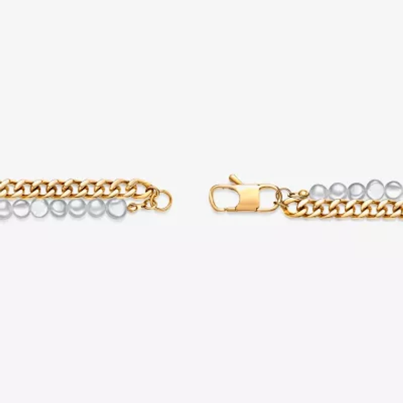 Mens Stainless Steel 24 Inch Bead Chain Necklace