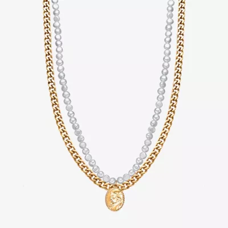 Mens Stainless Steel 24 Inch Bead Chain Necklace