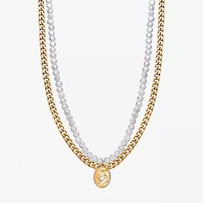 Mens Stainless Steel 24 Inch Bead Chain Necklace