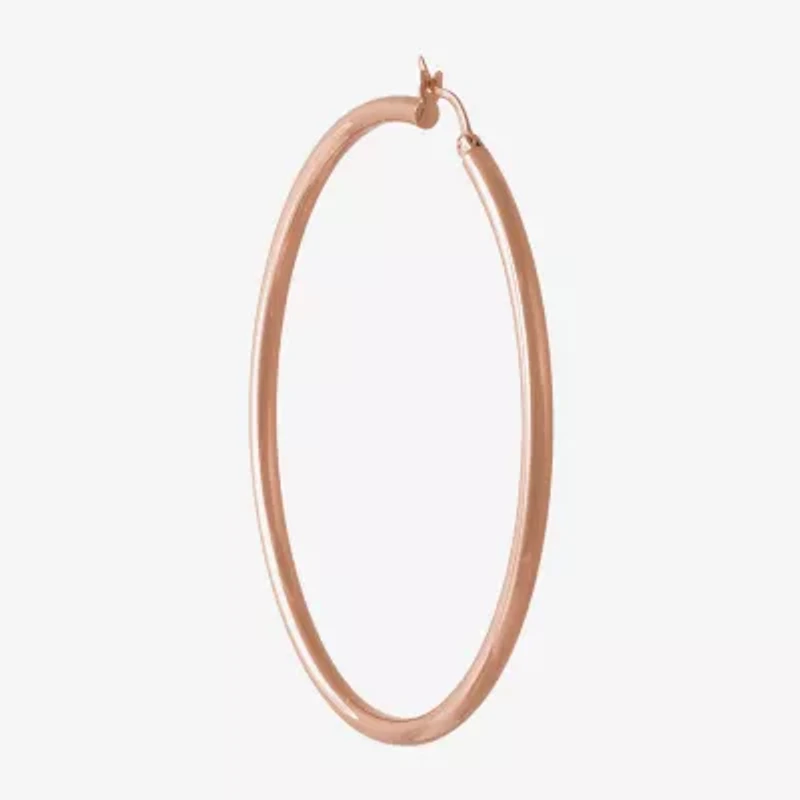 Womens 14K Gold Over Silver Sterling Silver 65mm Hoop Earrings