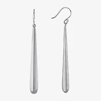 Long Womens Sterling Silver Drop Earrings
