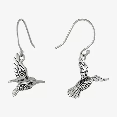 Womens Sterling Silver Drop Earrings
