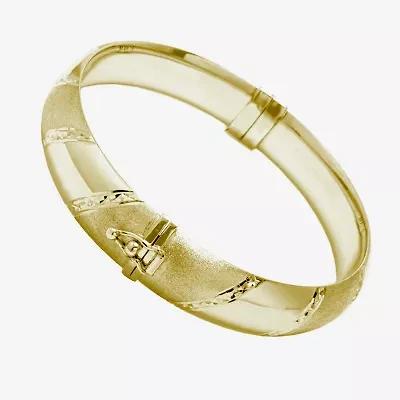 Womens 14K Gold Over Silver Bangle Bracelet