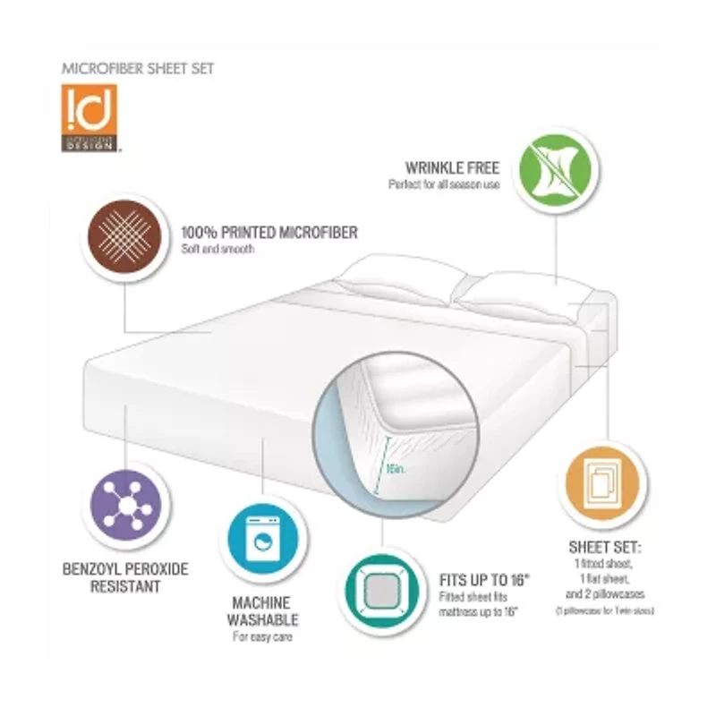 Intelligent Design Printed Mircofiber Sheet Set