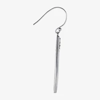 Bali Inspired Womens White Mother Of Pearl Sterling Silver Drop Earrings