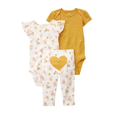 Carter's Baby Girls 3-pc. Pant Set