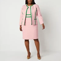 Black Label by Evan-Picone Womens Plus Sleeveless Sheath Dress