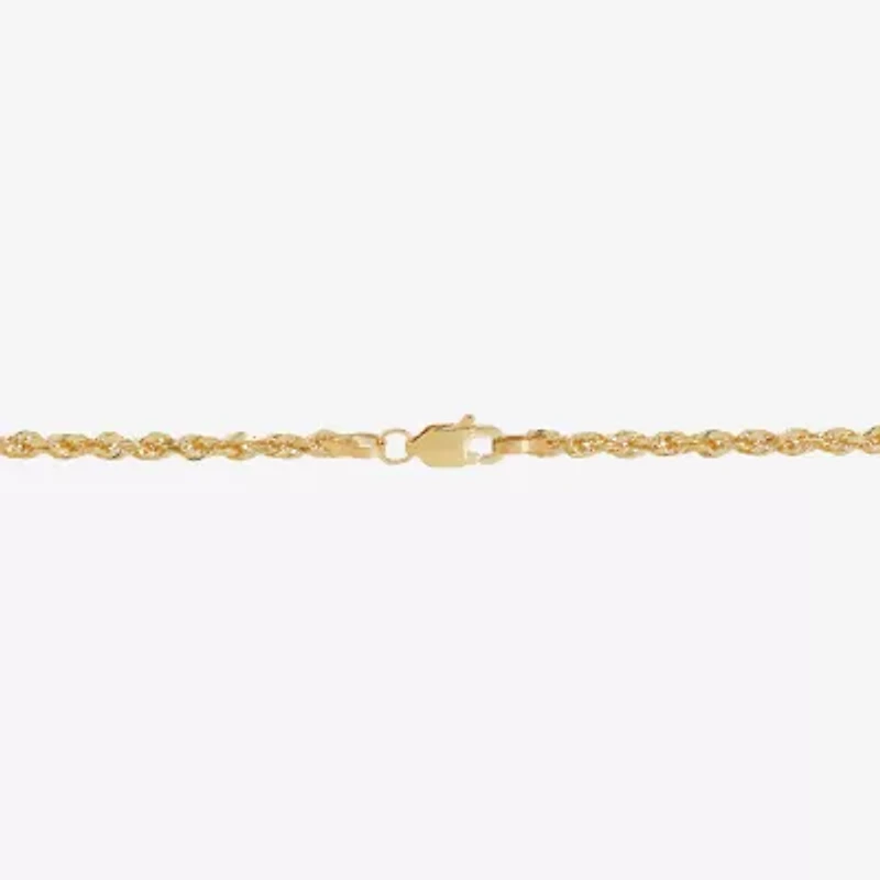 Unisex Adult 14K Gold 20 Inch Rope Chain Necklace