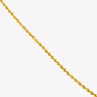 14K Yellow Gold 1.8mm Hollow Rope Chain Necklace