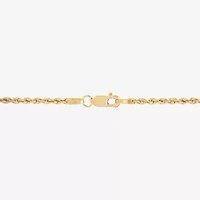 14K Yellow Gold 1.8mm Hollow Rope Chain Necklace