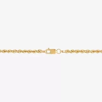 14K Gold 16 - 30 Inch Semi-Solid Sparkle Rope Chain Necklace