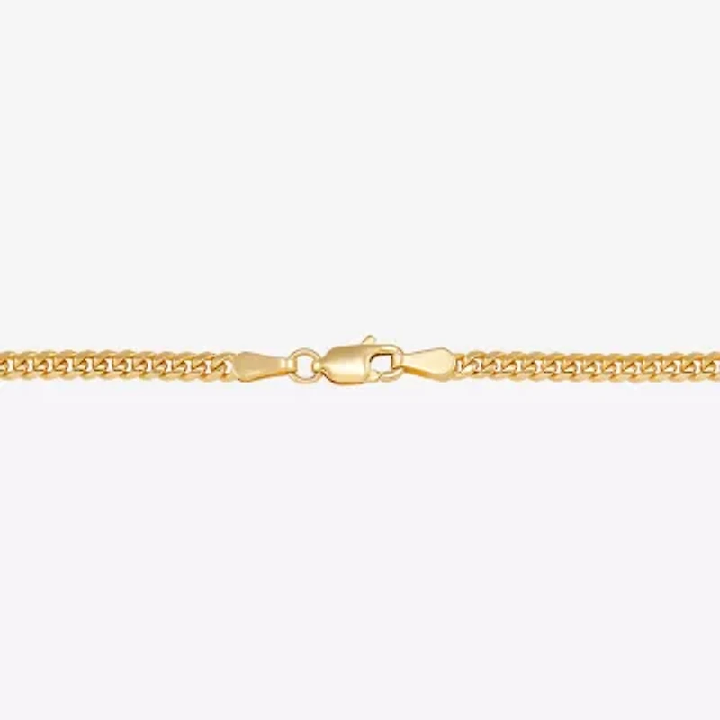 Unisex Adult 14K Gold 22 Inch Curb Chain Necklace