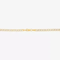 Unisex Adult 14K Gold 16 Inch Curb Chain Necklace