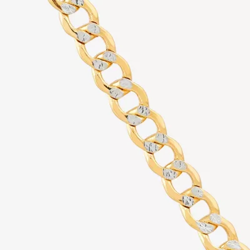 Unisex Adult 14K Gold 16 Inch Curb Chain Necklace